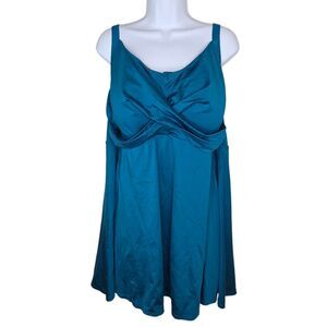 Cathrines Wrap Front Swimsuit Swim Dress Size 26W